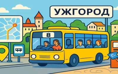 Маршрут маршрутки №8 в Ужгороді: розклад, зупинки та оплата проїзду