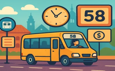 Маршрутка №58 в Ужгороді: зупинки, час руху і вартість