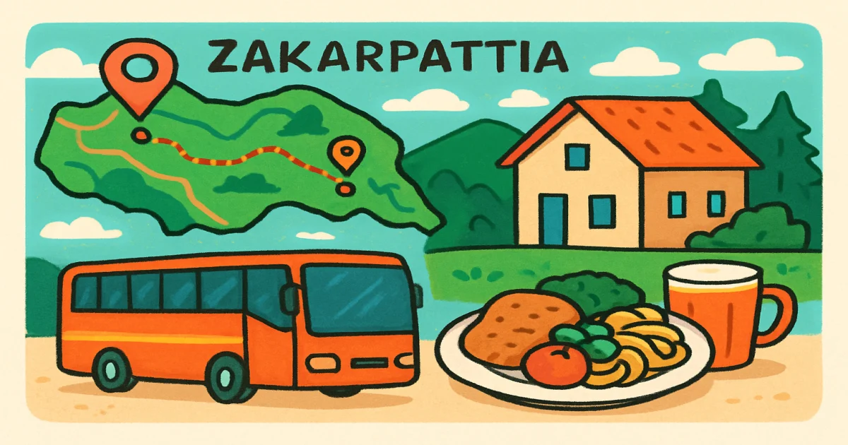 Бюджетна поїздка в Закарпаття: маршрут, транспорт, житло і харчування